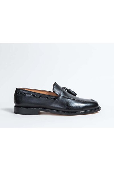 UniqCrafter 1021-12 Erkek Ayakkabı Loafer Deri Siyah
