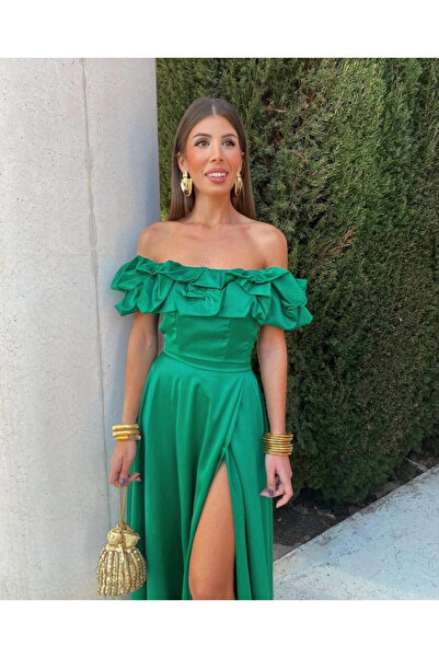 OEM Rochie dama midi cu volane - Alesia