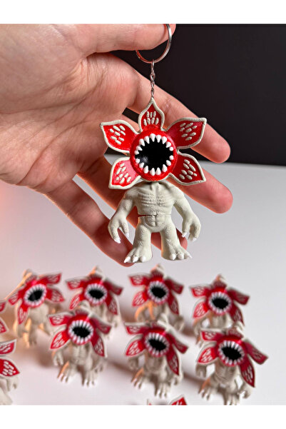3D Baskı flx Özel Tasarım Demogorgon 3D Anahtarlık – El Yapımı Koleksiyon Ürünü