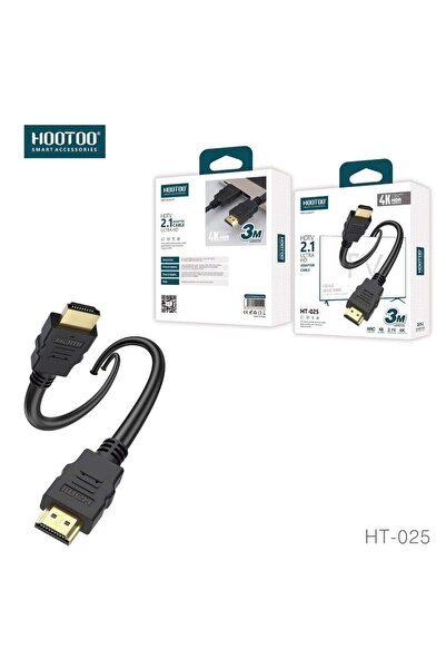 hoto HDMI Cable HT-025 4K@120Hz, 48Gbps, HDR, VRR, ALLM, QMS - Black