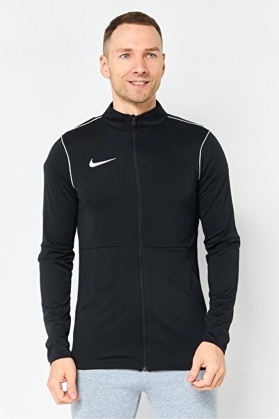Nike سترة تدريب رياضية للرجال بأكمام طويلة، باللون الأسود