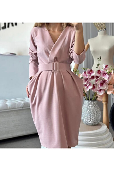 OEMN Suzy Stretch Crepe Dress – Elegant Dress for Women (M – 3XL) - ALN