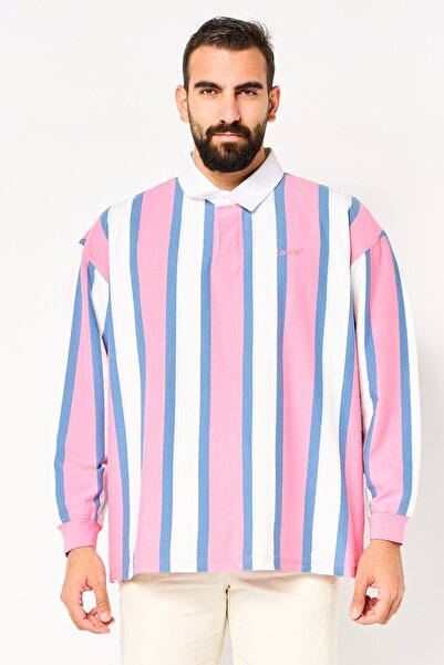 Levi's Men Oversized Fit Long Sleeve Embroidered Logo Sweatshirt, Multicolor