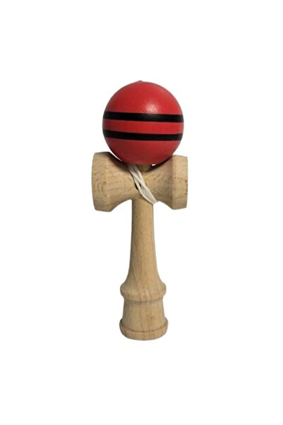 MASHASHOP Mini Kendama, roșu, 12 cm