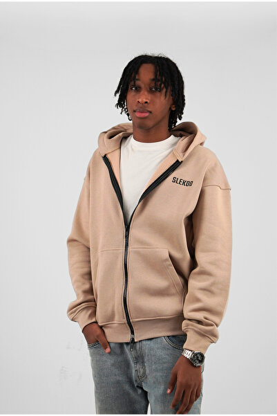 SLEKOO Unisex Signature Oversize Zipper Hoodie