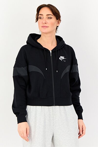 Nike Women Sportswear Fit Long Sleeve Outdoor Hooded Jacket, Black
