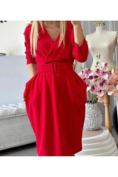 OEMN Suzy Stretch Crepe Dress – Elegant Dress for Women (M – 3XL) - ALN