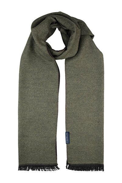 Hatemoğlu Khaki - Brown Double-Sided Scarf