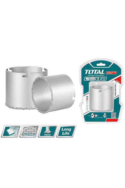 TOTAL Carbide Grit Hole Saw for Tile, Brick Wall and Plaster – Long Life Blade