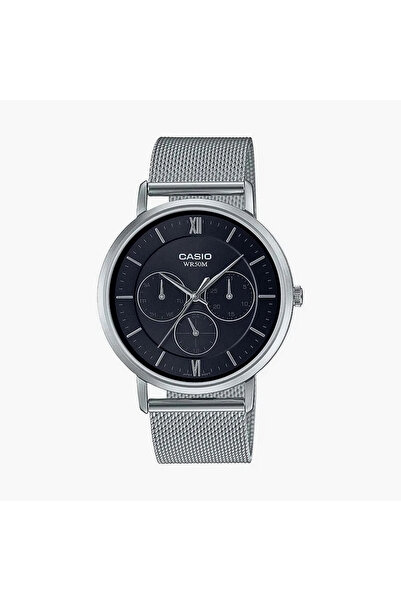 Casio Men Mesh Silver Strap Analog Watch - MTP-B300M-1AVDF