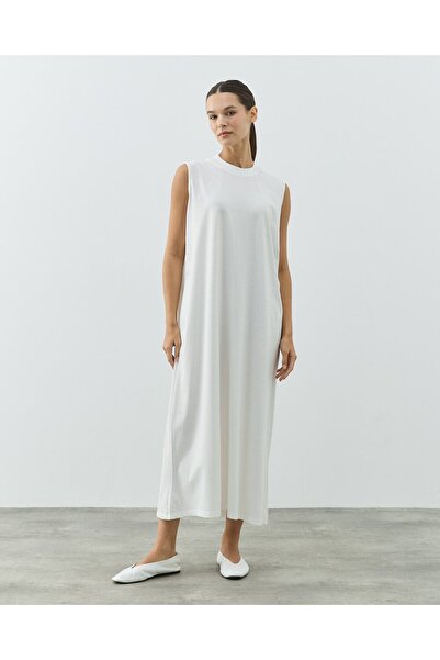 Aybikestil Kolsuz Elbise Astarı Ekru