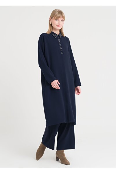 Armağan Taş Detaylı Uzun Tunik
