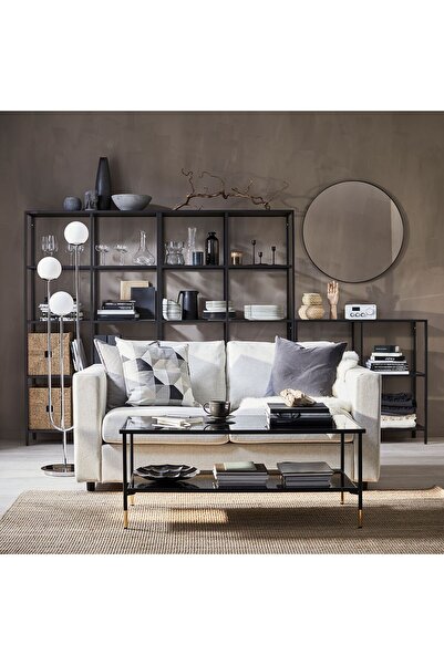 IKEA orta sehpa, siyah, 115x58 cm