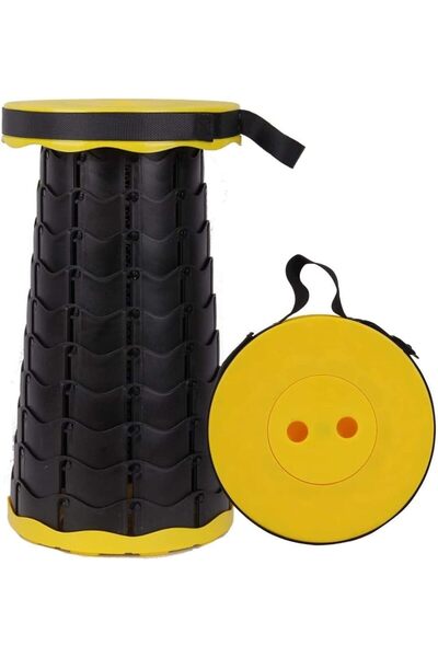 Yuwell YU WELL Multifunctional Foldable Telescoping Stool (Yellow)