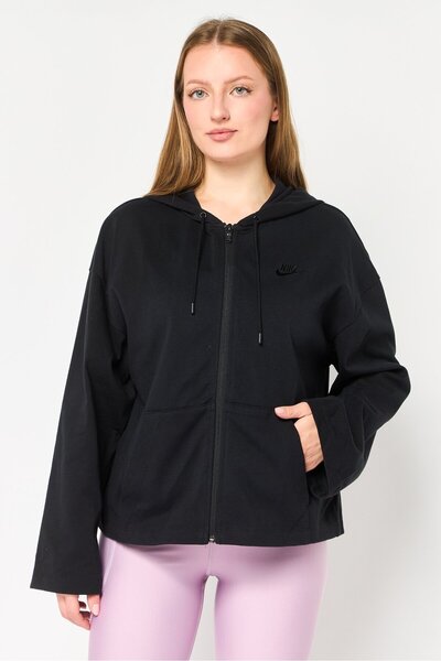 Nike Women Loose Fit Long Sleeve Outdoor Sweatshirt, Black