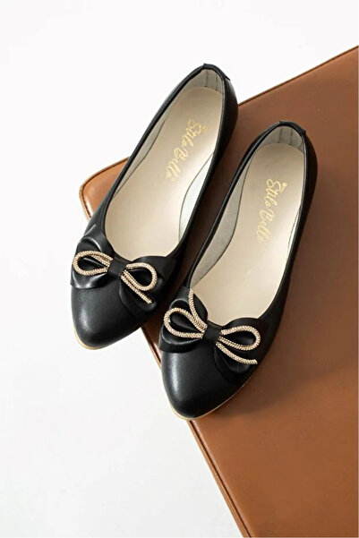 Vitale Store Kadın Günlük Fiyonklu Balerin Babet Rahat Taban Şık Babet Günlük...