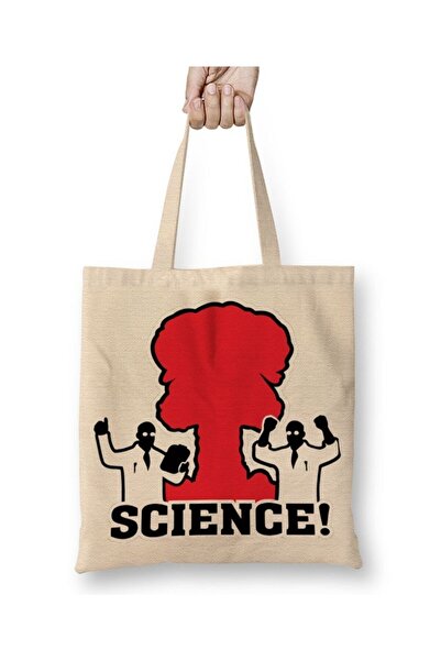Toyaso Τσάντα αγορών Science Nuclear White Tote Bag με μακριά λαβή Τσάντα παρ...
