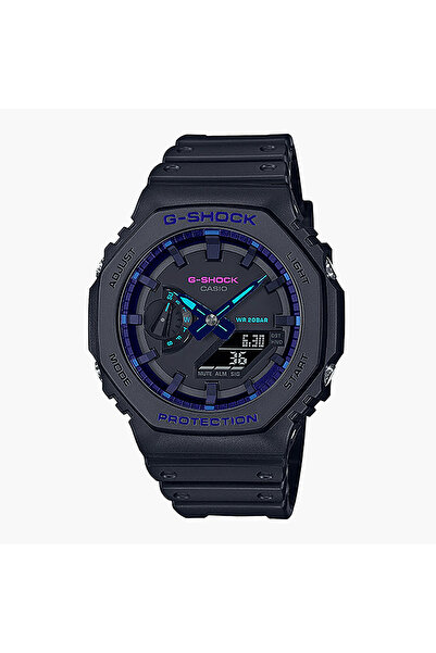 G-SHOCK Men Resin Black Strap Analog-Digital Watch - GA-2100VB-1ADR