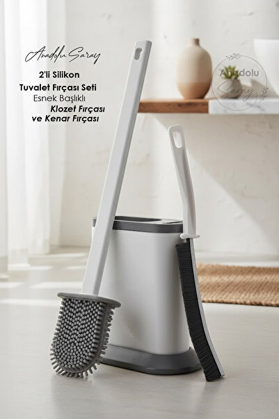 Anadolu Saray Higijenski set od 2-dijelne silikonske četke za toalet – Elasti...
