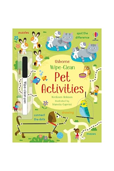 Usborne Carte pentru copii cu activități de șters și desenat