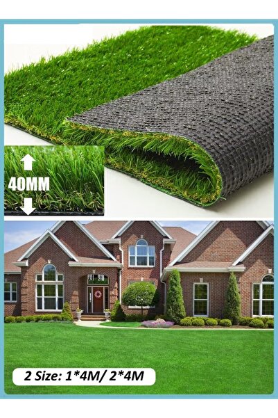 Generic 40MM Thick Realistic Artificial Grass Rug Turf 1*4M/2*4M Two Size Available with Drainage Holes