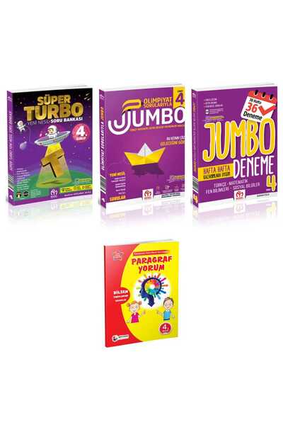 Model Eğitim Yayınları 4.SINIF SÜPER TURBO TÜM DERSLER + JUMBO TÜM DERSLER + ...