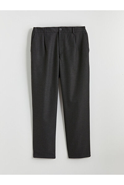 LC Waikiki Ανδρικό πλισέ παντελόνι LCW VisionAnthracite Standard Fit