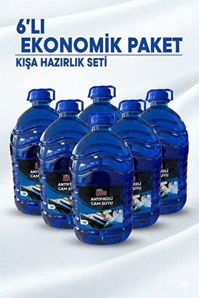 C&S CLEANING SÜPER EKONOMIK BOY 6 'LI ANTİFİRİZLİ CAM SUYU