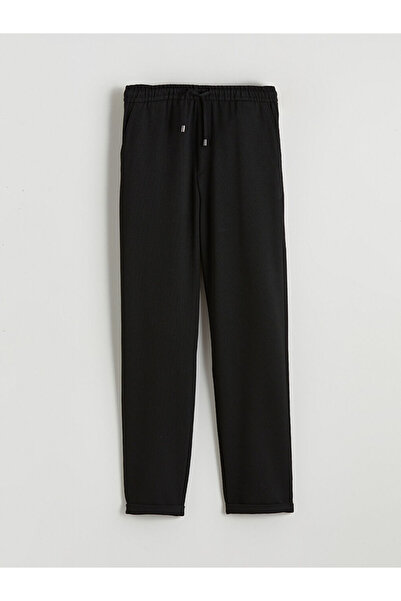 LC Waikiki Μαύρο ανδρικό παντελόνι Standard Fit