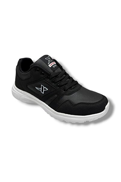 Cakgo XStep 020-26 Δερμάτινο Ανατομικό Ανδρικό Sneaker Μαύρο Λευκό
