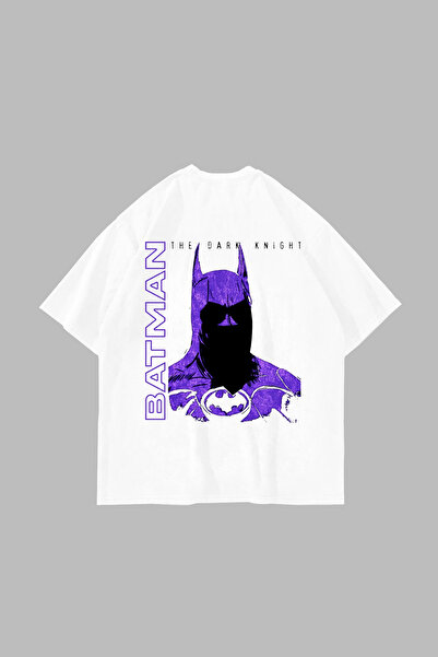 Sekizbiraltı Bat Yarita Printed Oversized Unisex White Tshirt