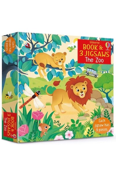 Usborne Publishing The Zoo - Book and 3 Puzzles