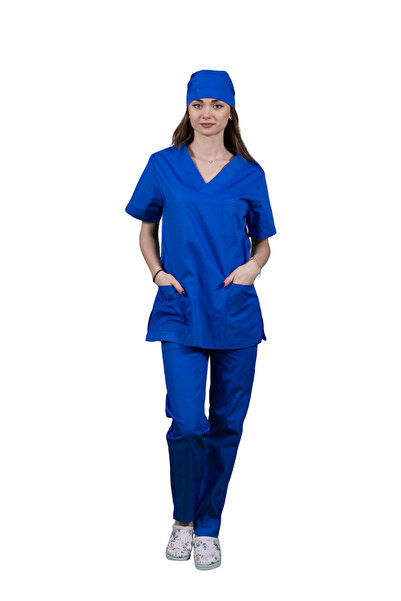Masstex Unisex medical blouse made of terry cloth