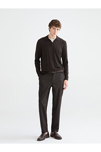 LC Waikiki Brown Standard Fit Men's Trousers