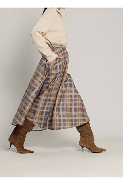 Que Ekose desen uzun etek