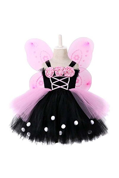 DOMEET فستان شبكي بأجنحة