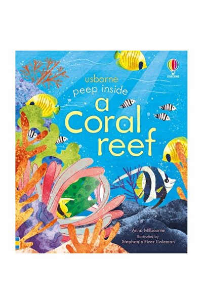 Usborne Aruncă o privire în interiorul unui recif de corali, carte cu clapete...