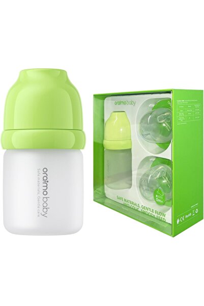 oraimo 160ml Baby Bottle, Anti-colic Milk Bottle with Three Breast-Like Silic...