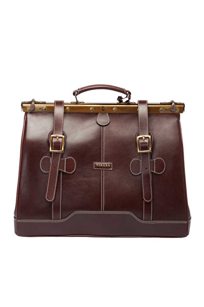 Tergan Taba Hakiki Deri Unisex Seyahat Çantası - S1SC00002509-A99