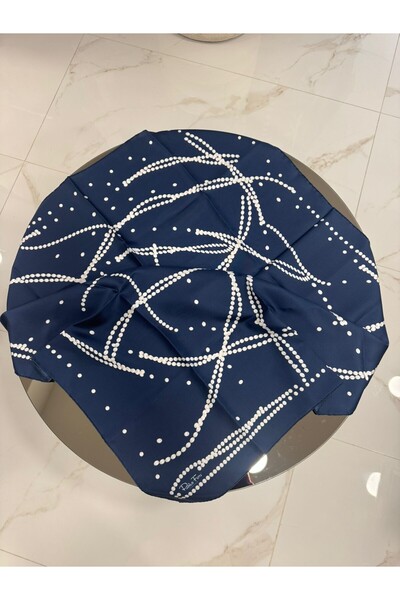 PAPLİO FERRE Eșarfă de mătase Tivil pentru femei ALBASTRU ÎNCHIS 90 x 90