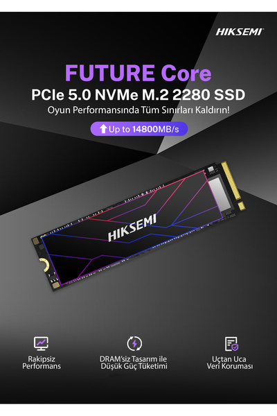 Hiksemi Future CORE GEN5 2TB 14800MB/s - 12800MB/s PCI-e NVMe M.2 2280 SSD