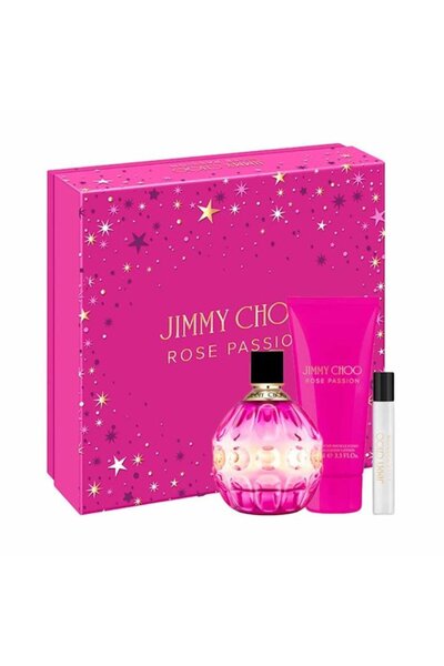 Jimmy Choo Rose Passion For Women Set Eau De Parfum 100ml + Eau De Parfum 7.5ml + Bl 100ml