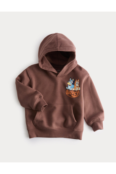 Marks & Spencer Pamuk Karışımlı Bluey Kapüşonlu Sweatshirt (2‑8 Yaş)