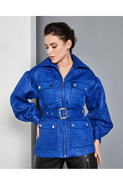 SERPİL Kısa Kadın Mont - Cepli ve Kemerli - Modern ve Şık Tasarım - Günlük ve...