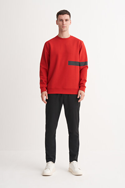 Cazador Dynamic Regular Fit Cotton Blend Scuba Sweatshirt