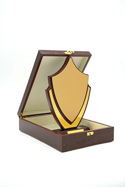 REX درع تكريم فاخر مقاس L مع صندوق خشبي و لوحة نحاسية للطباعة 69708