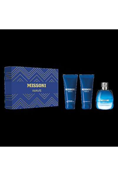 Missoni مجموعة ويف للرجال، ماء تواليت 100 مل + عطر 100 مل + عطر 100 مل