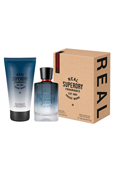 SUPERDRY Real 01 For Men Eau De Toilette 100ml + Bath & Sg 150ml Travel Set