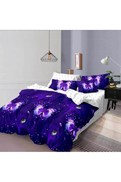 Produse.Top Lenjerie de Pat 6 Piese din Bumbac 100% Finet Superior Print Flut...