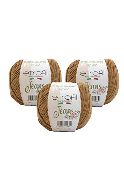 Etrofil خيط جينز أميجورومي للحياكة اليدوية 50 جرام. 3 قطع 059